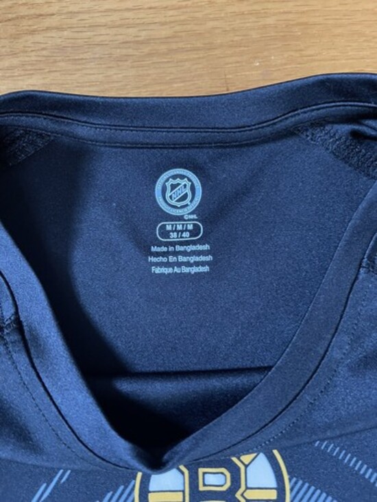 Black Boston Bruins Athletic Longsleeve T Shirt Mens Size Medium - Picture 2 of 3